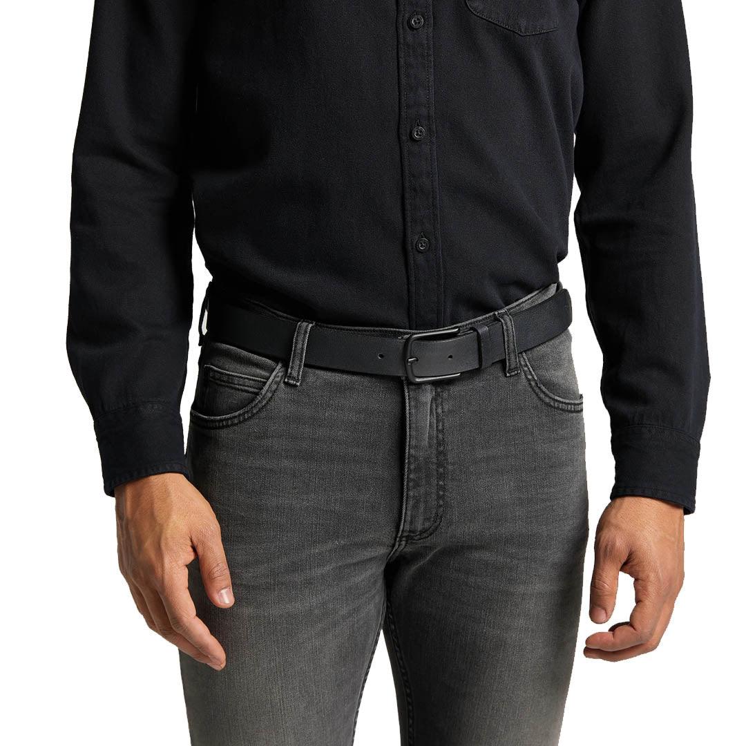 LEE - חגורת עור שחורה - MASHBIR//365