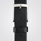 KENNETH COLE - חגורת עור שחורה עם אבזם מרובע - MASHBIR//365 - 2
