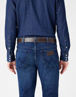 WRANGLER - חגורת עור חומה - MASHBIR//365