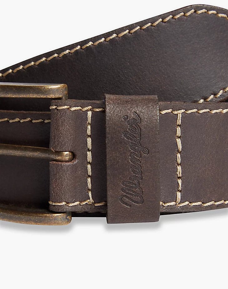 WRANGLER - חגורת עור חומה - MASHBIR//365