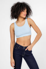 DELTA - גוזייה מבד ריב ללא ריפוד 720 STRETCH בצבע כחול - MASHBIR//365