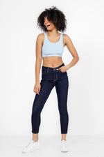 DELTA - גוזייה מבד ריב ללא ריפוד 720 STRETCH בצבע כחול - MASHBIR//365