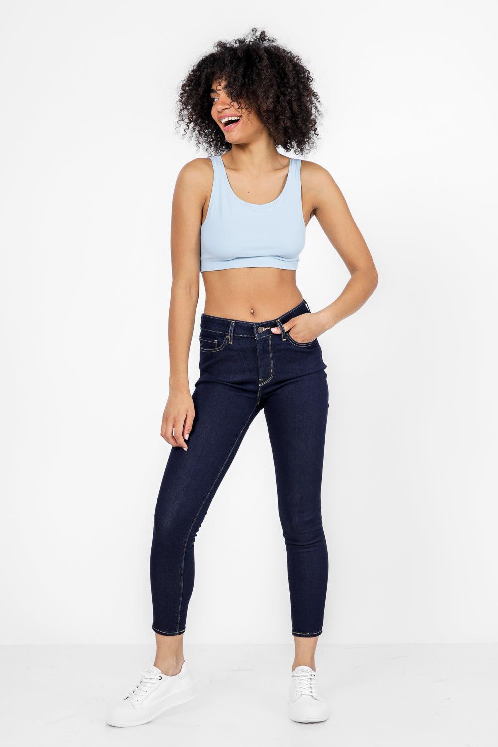 DELTA - גוזייה מבד ריב ללא ריפוד 720 STRETCH בצבע כחול - MASHBIR//365