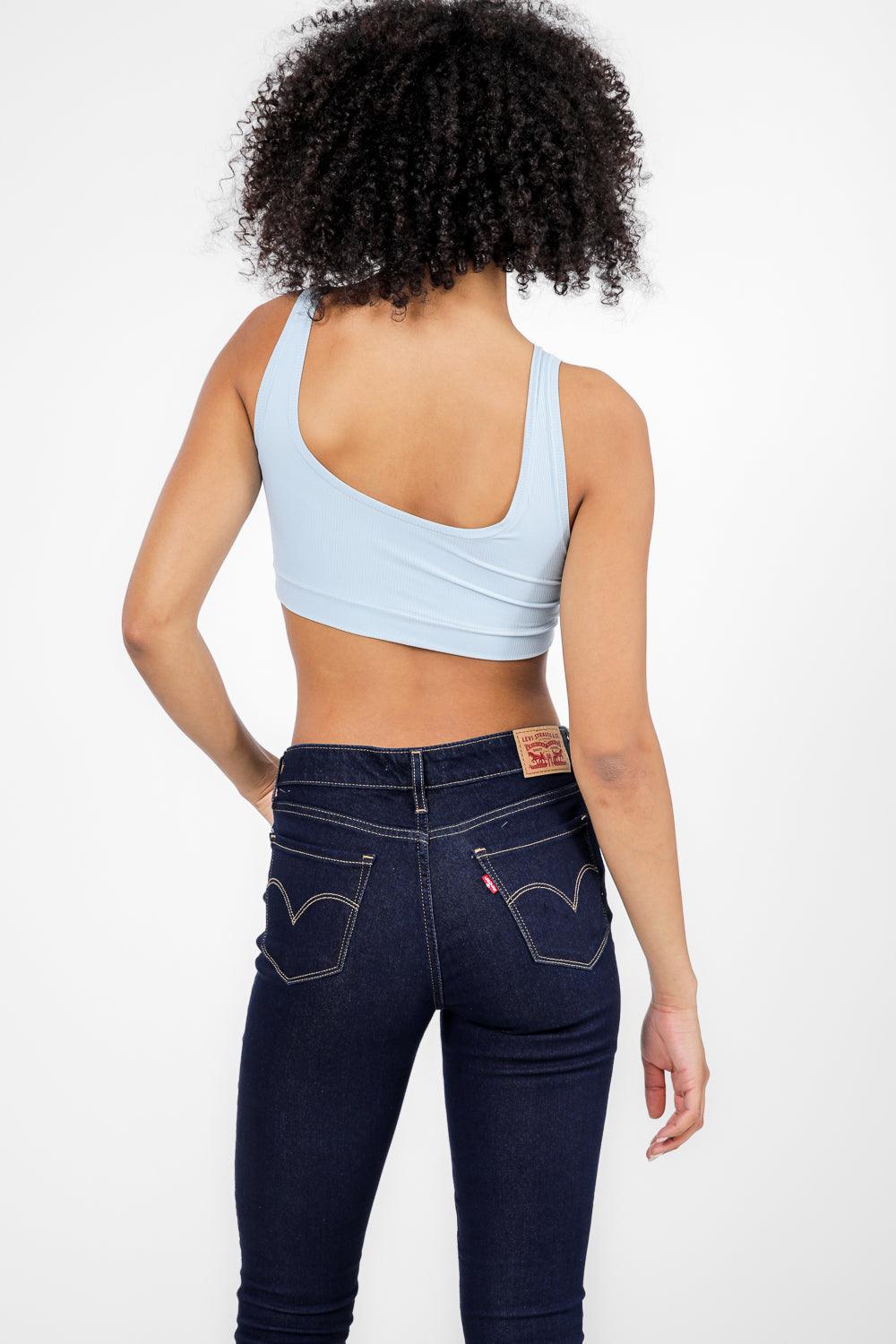 DELTA - גוזייה מבד ריב ללא ריפוד 720 STRETCH בצבע כחול - MASHBIR//365