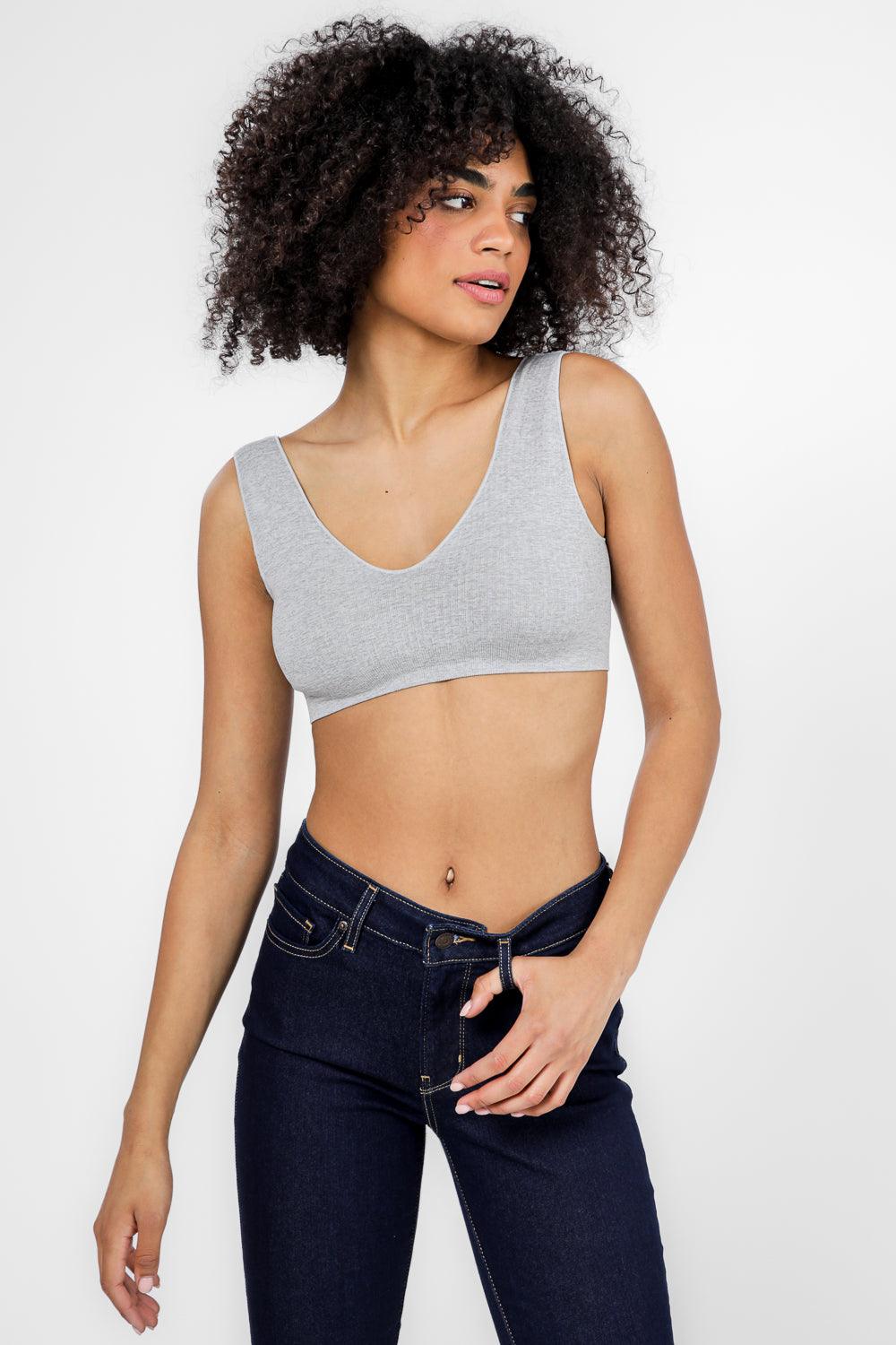 DELTA - גוזיית ריב דו כיוונית עם ריפוד נשלף בצבע אפור - MASHBIR//365