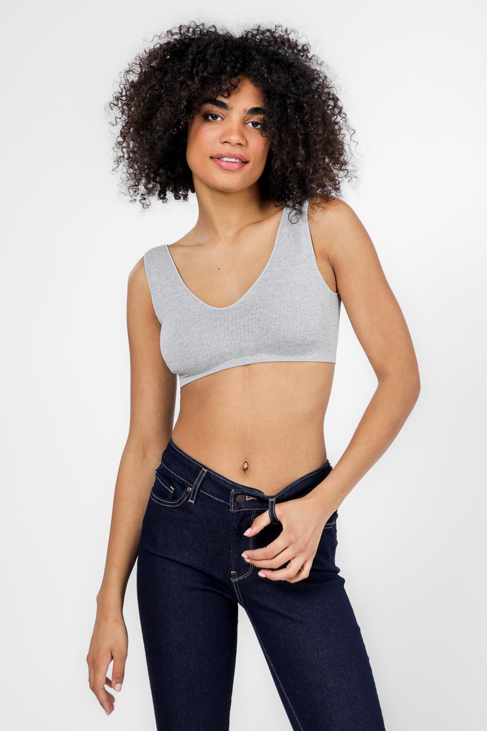 DELTA - גוזיית ריב דו כיוונית עם ריפוד נשלף בצבע אפור - MASHBIR//365