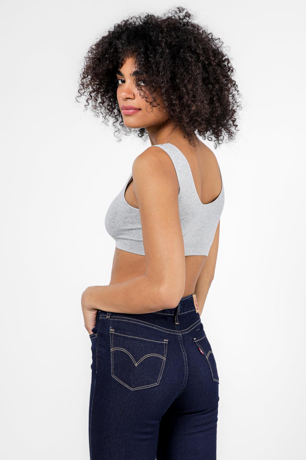 DELTA - גוזיית ריב דו כיוונית עם ריפוד נשלף בצבע אפור - MASHBIR//365