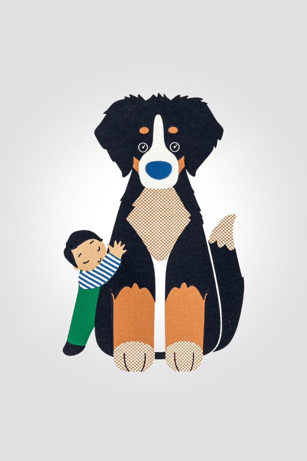 OBAIBI - טי שירט לתינוקות שרוול ארוך הדפס כלב על לבן - MASHBIR//365