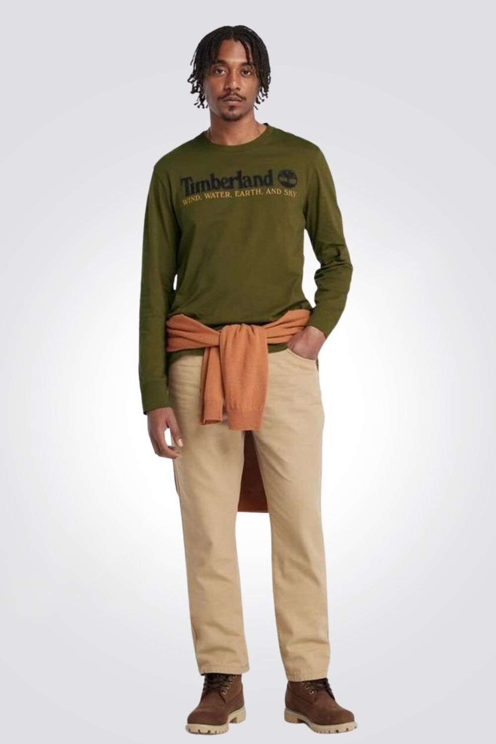 TIMBERLAND - טי שירט שרוולים ארוכים WIND,WATER,EARTH & SKY - MASHBIR//365