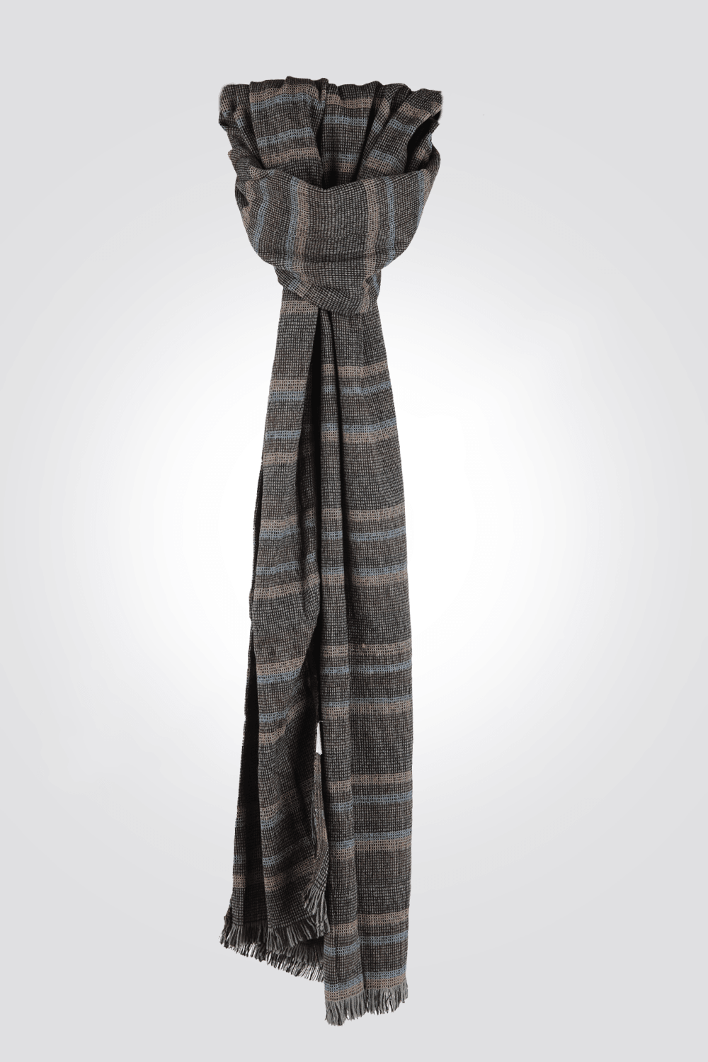 KENNETH COLE - צעיף לגבר בצבע אפור ובז' - MASHBIR//365