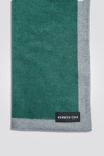 KENNETH COLE - צעיף לגבר בצבע ירוק ואפור - MASHBIR//365