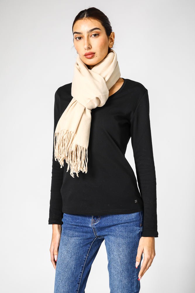 KENNETH COLE - צעיף לנשים בצבע בז' - MASHBIR//365