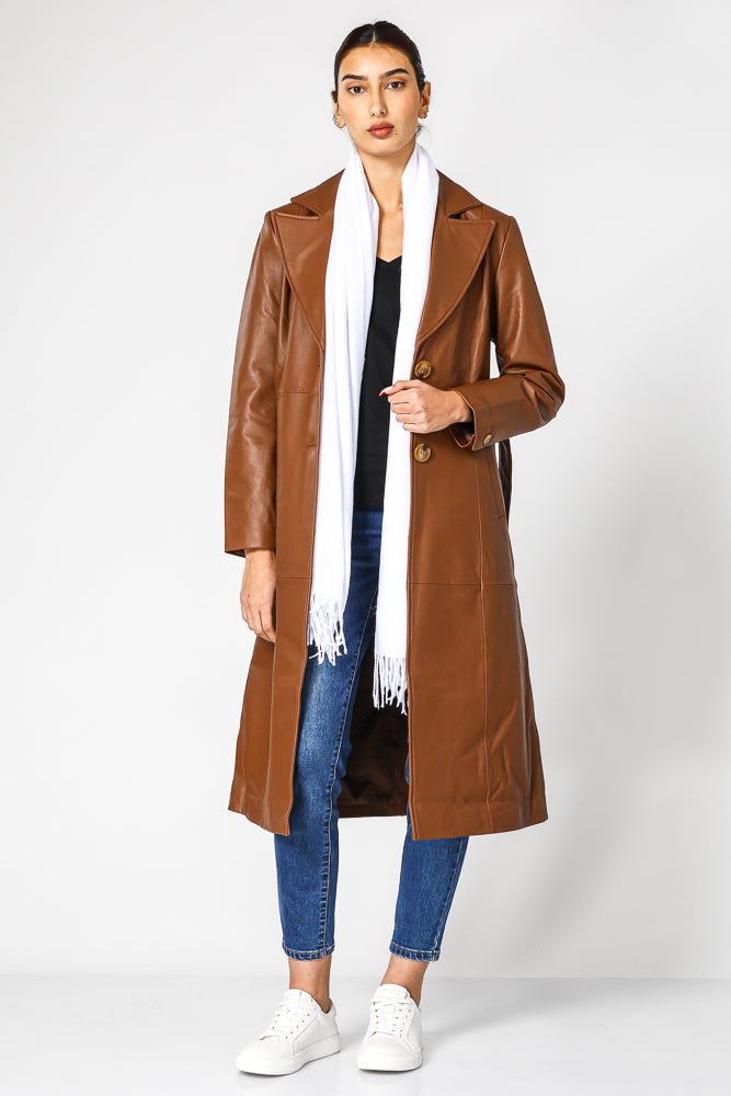 KENNETH COLE - צעיף לנשים בצבע לבן - MASHBIR//365