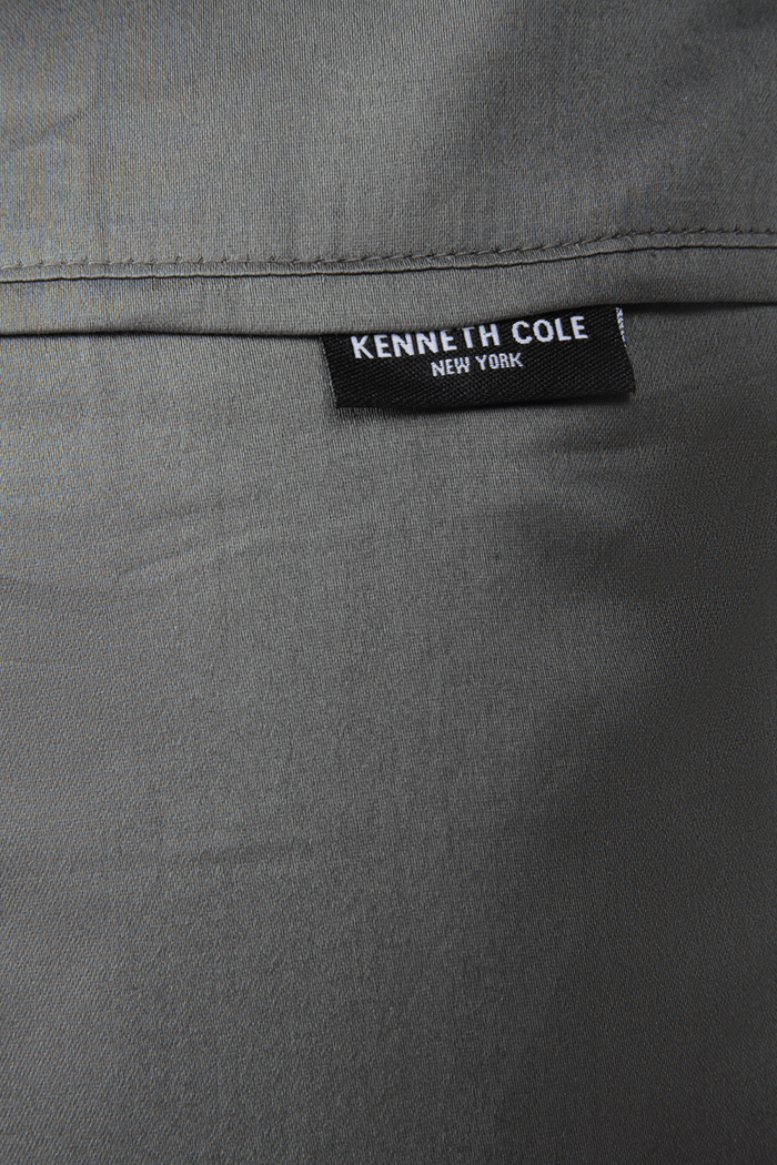 KENNETH COLE - ציפית לכרית 100% כותנה באריגת סאטן בצבע אפור כהה - MASHBIR//365