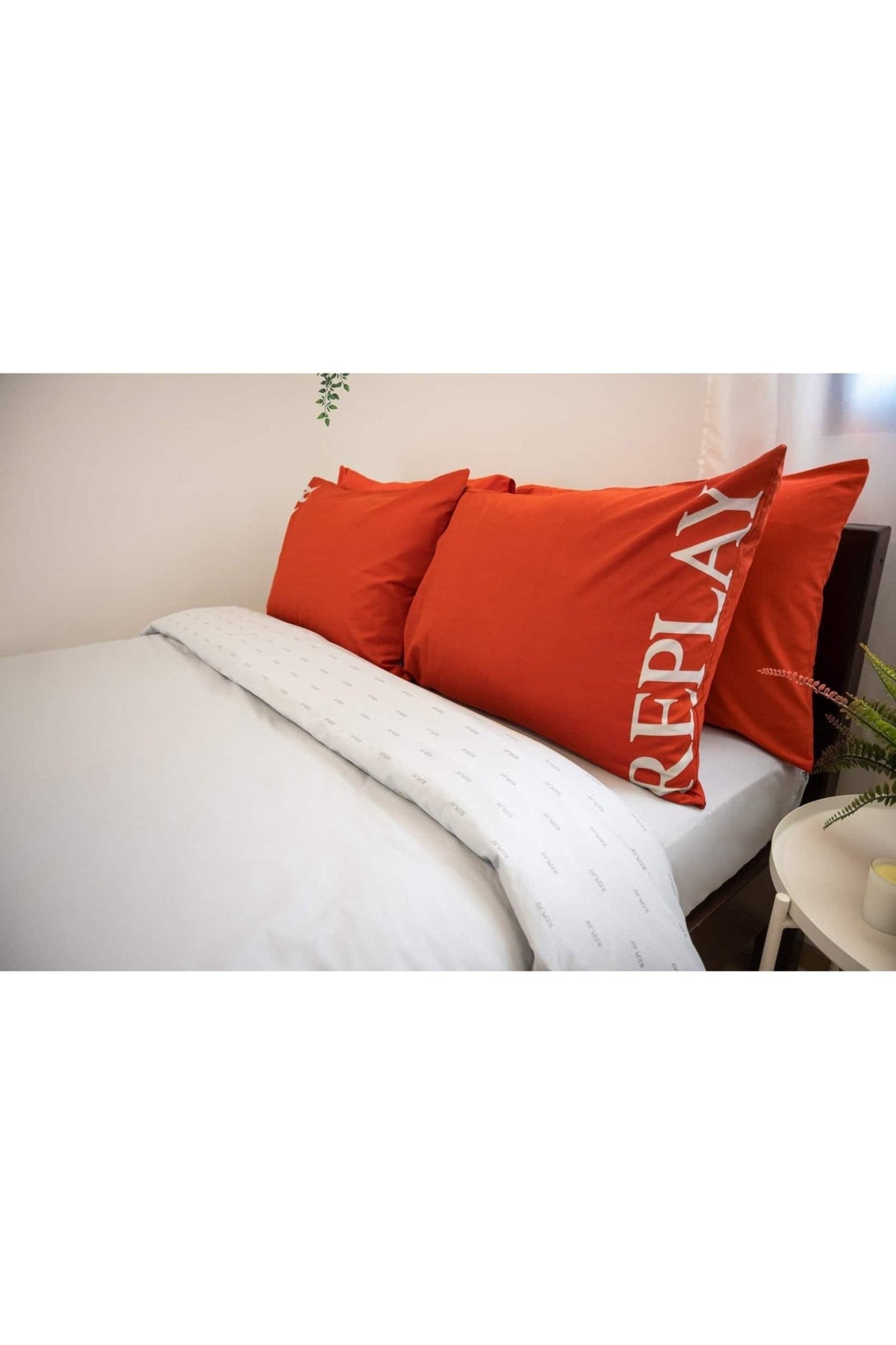 REPLAY - ציפית כותנה דגם Red Logo גוון אדום - MASHBIR//365