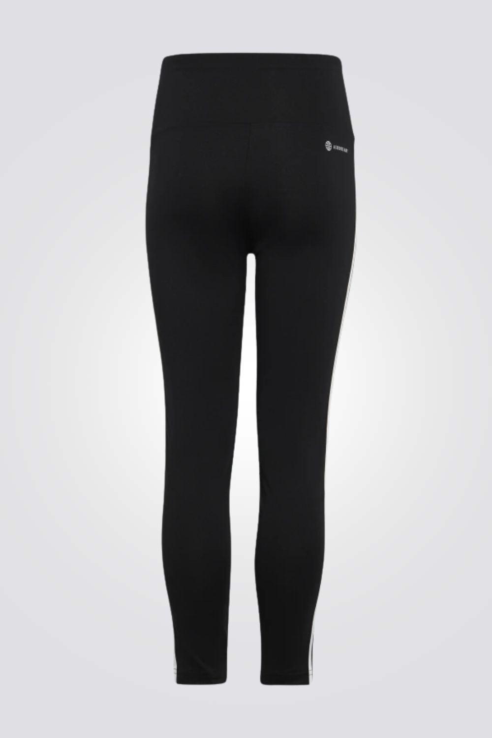 ADIDAS - טייץ 7/8 ESSENTIALS AEROREADY 3-STRIPES לנערות בצבע שחור - MASHBIR//365