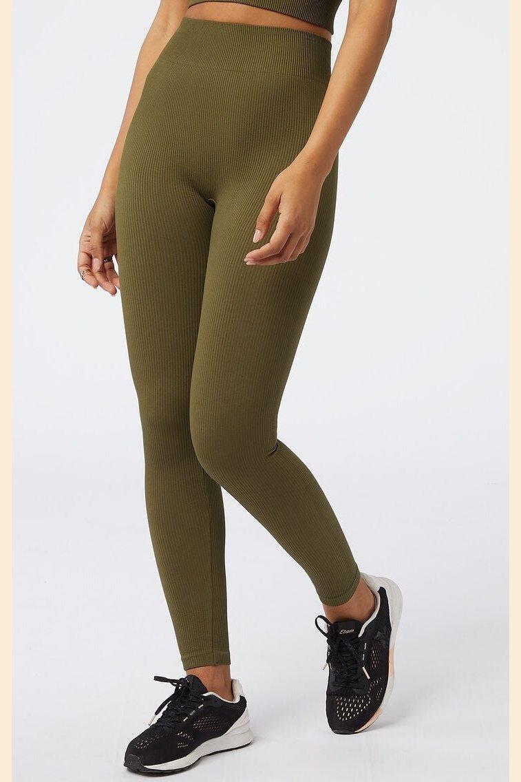 ETAM - טייץ ארוך ACTIVE ירוק זית - MASHBIR//365