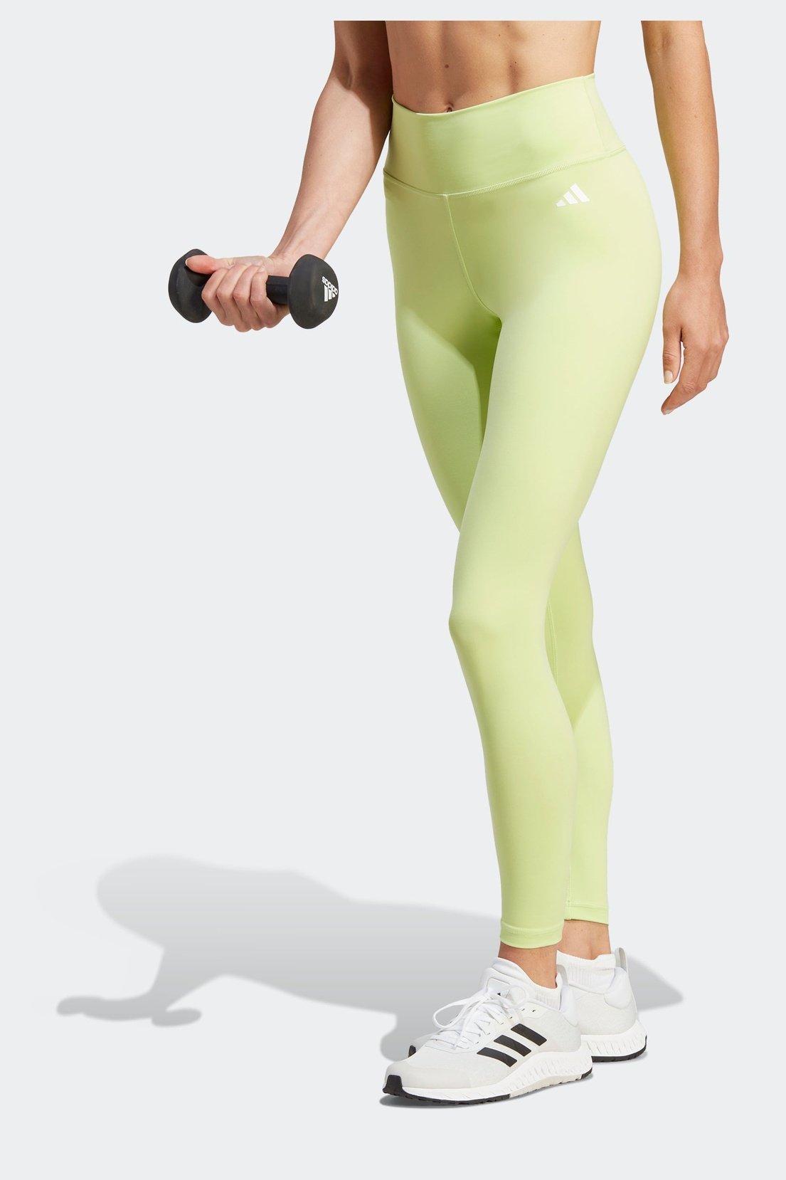 ADIDAS - טייץ ESSENTIALS HIGH WAISTED 7/8 בצבע ירוק זוהר - MASHBIR//365