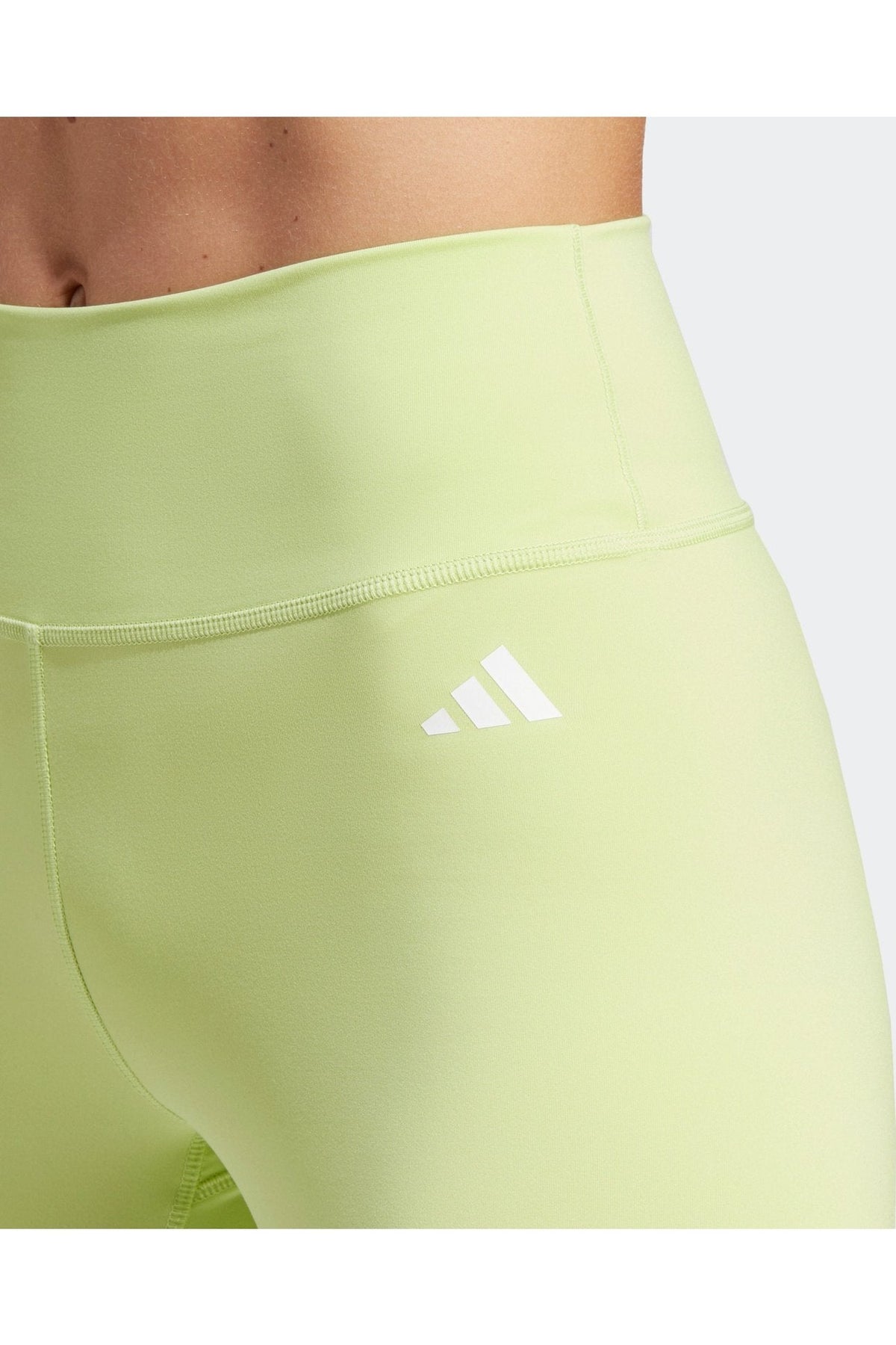 ADIDAS - טייץ ESSENTIALS HIGH WAISTED 7/8 בצבע ירוק זוהר - MASHBIR//365