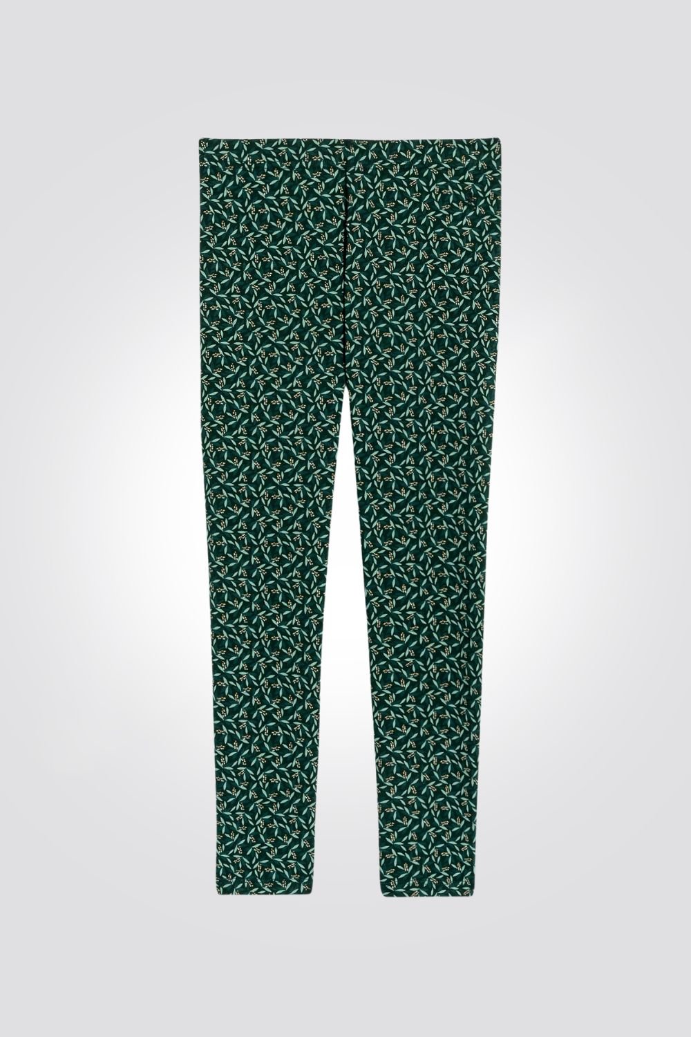 OKAIDI - טייץ ילדות הדפס פרחים צבעונים על ירוק - MASHBIR//365