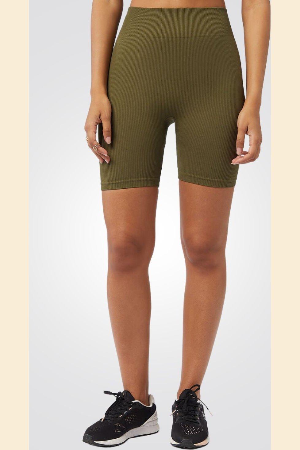 ETAM - טייץ קצר ACTIVE ירוק זית - MASHBIR//365