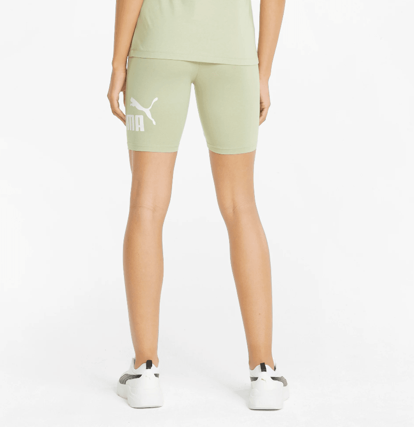 PUMA - טייץ קצר Essentials Logo בצבע ירוק - MASHBIR//365