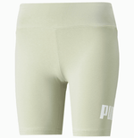 PUMA - טייץ קצר Essentials Logo בצבע ירוק - MASHBIR//365