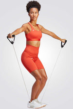 ADIDAS - טייץ קצר לנשים OPT RIB 7INCH T בצבע אדום - MASHBIR//365