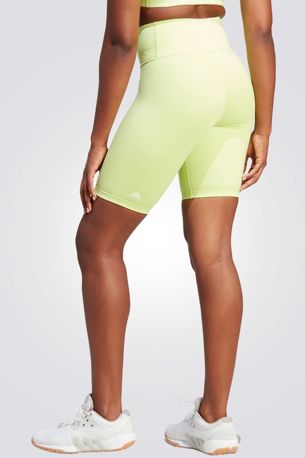 ADIDAS - טייץ קצר OPTIME בצבע ירוק זוהר - MASHBIR//365