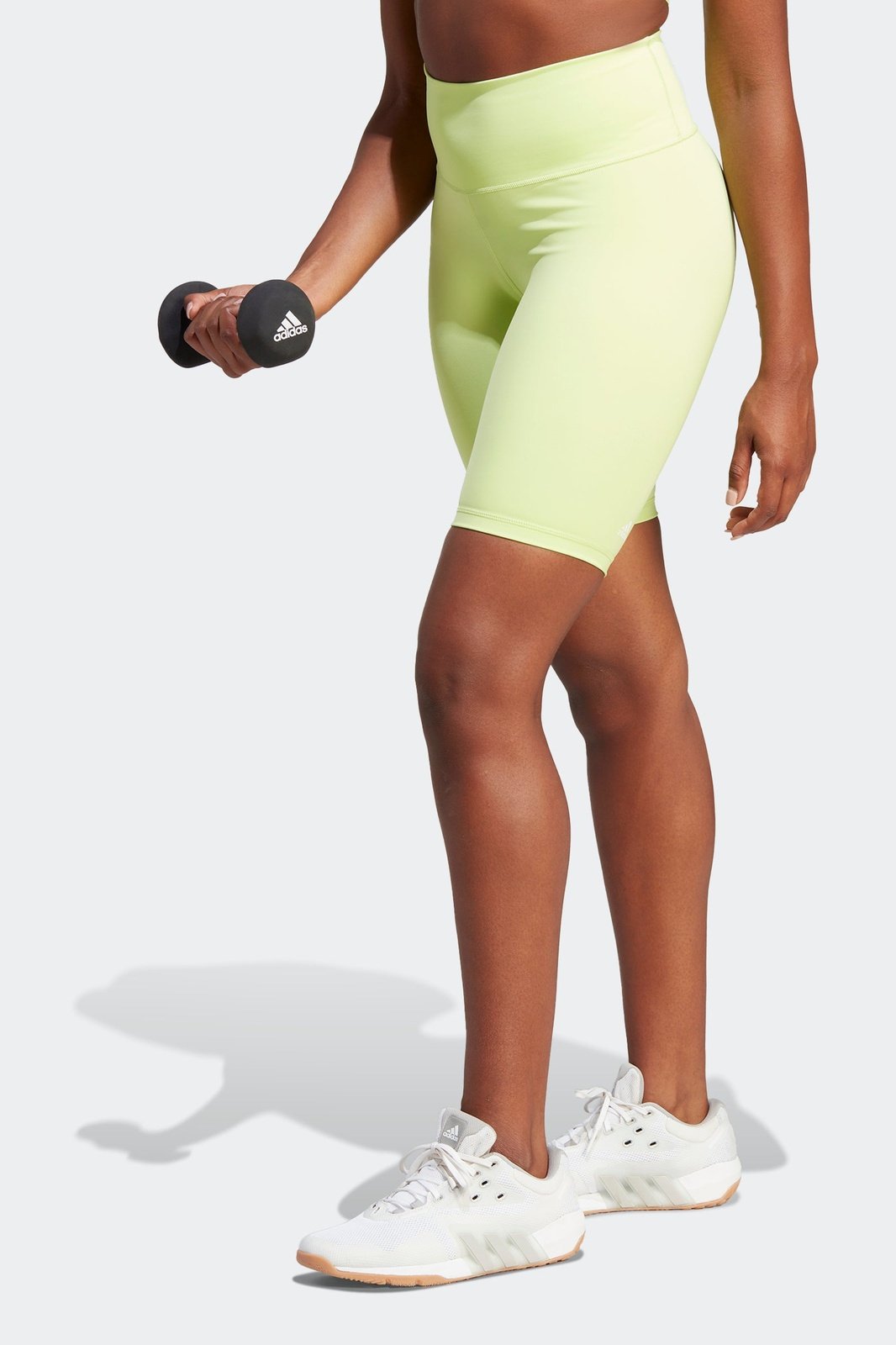 ADIDAS - טייץ קצר OPTIME בצבע ירוק זוהר - MASHBIR//365