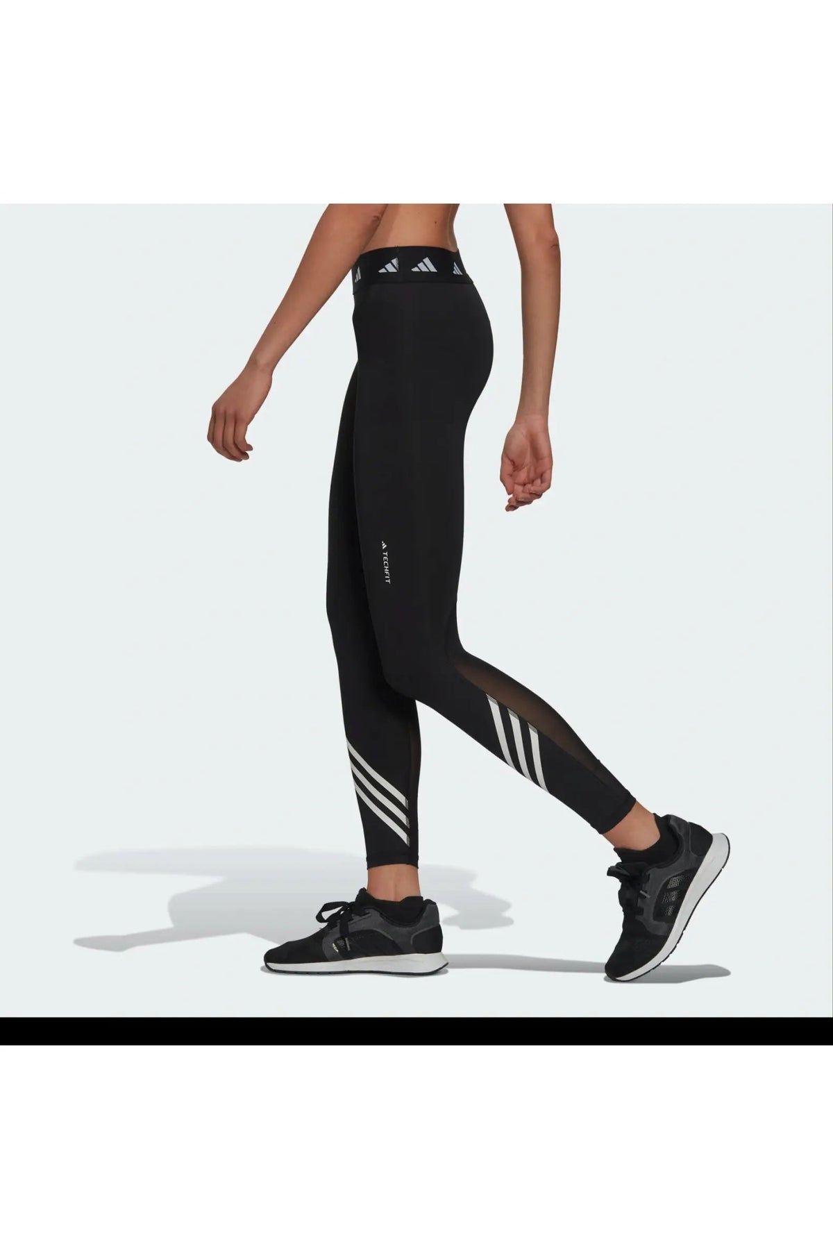 ADIDAS - טייץ TECHFIT 3-STRIPES 7/8 לנשים בצבע שחור - MASHBIR//365