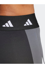 ADIDAS - טייץ TECHFIT COLORBLOCK 7/8 בגווני אפור לבן שחור - MASHBIR//365