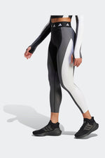 ADIDAS - טייץ TECHFIT COLORBLOCK 7/8 בגווני אפור לבן שחור - MASHBIR//365