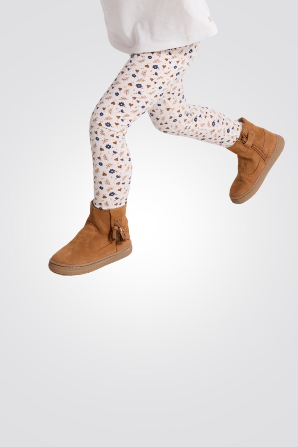 OBAIBI - טייץ תינוקות בז עם הדפס פרחים קטן - MASHBIR//365