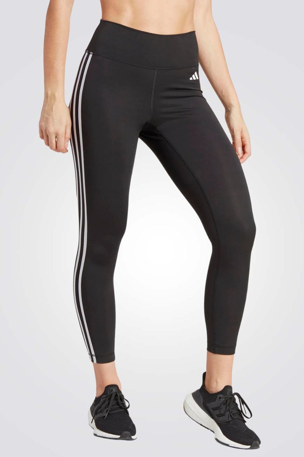 ADIDAS - טייץ TRAIN ESSENTIALS 3-STRIPES HIGH בצבע שחור - MASHBIR//365