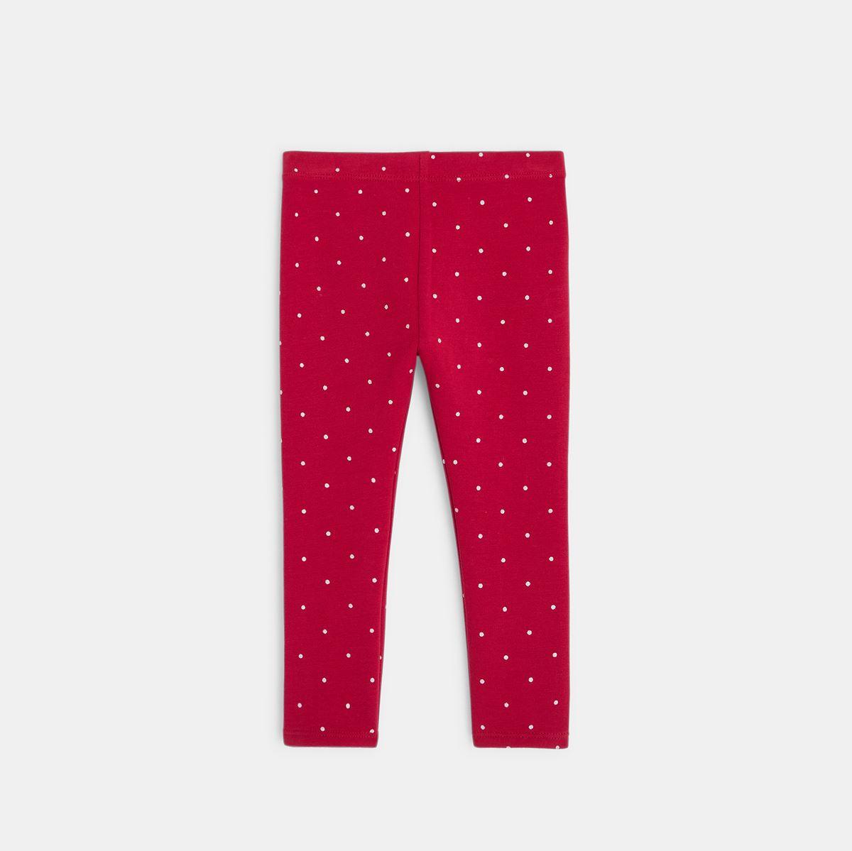 OBAIBI - טייץ ורוד עם הדפס נקודות לתינוקות בנות - MASHBIR//365