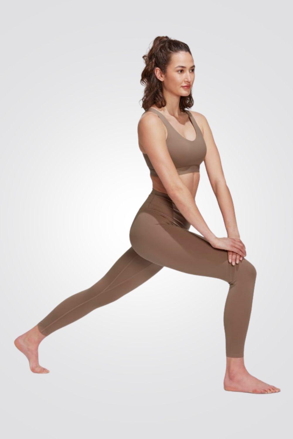 ADIDAS - טייץ YOGA LUXE STUDIO 7/8 BROWN - MASHBIR//365