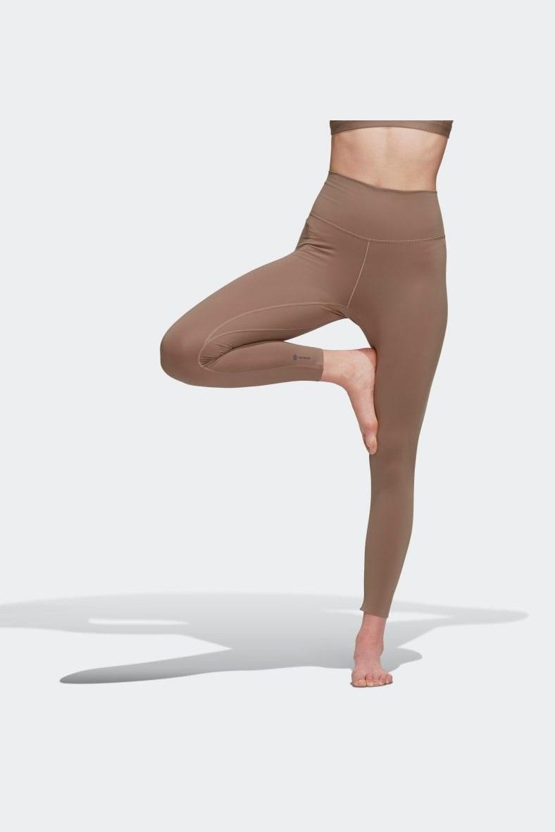 ADIDAS - טייץ YOGA LUXE STUDIO 7/8 BROWN - MASHBIR//365
