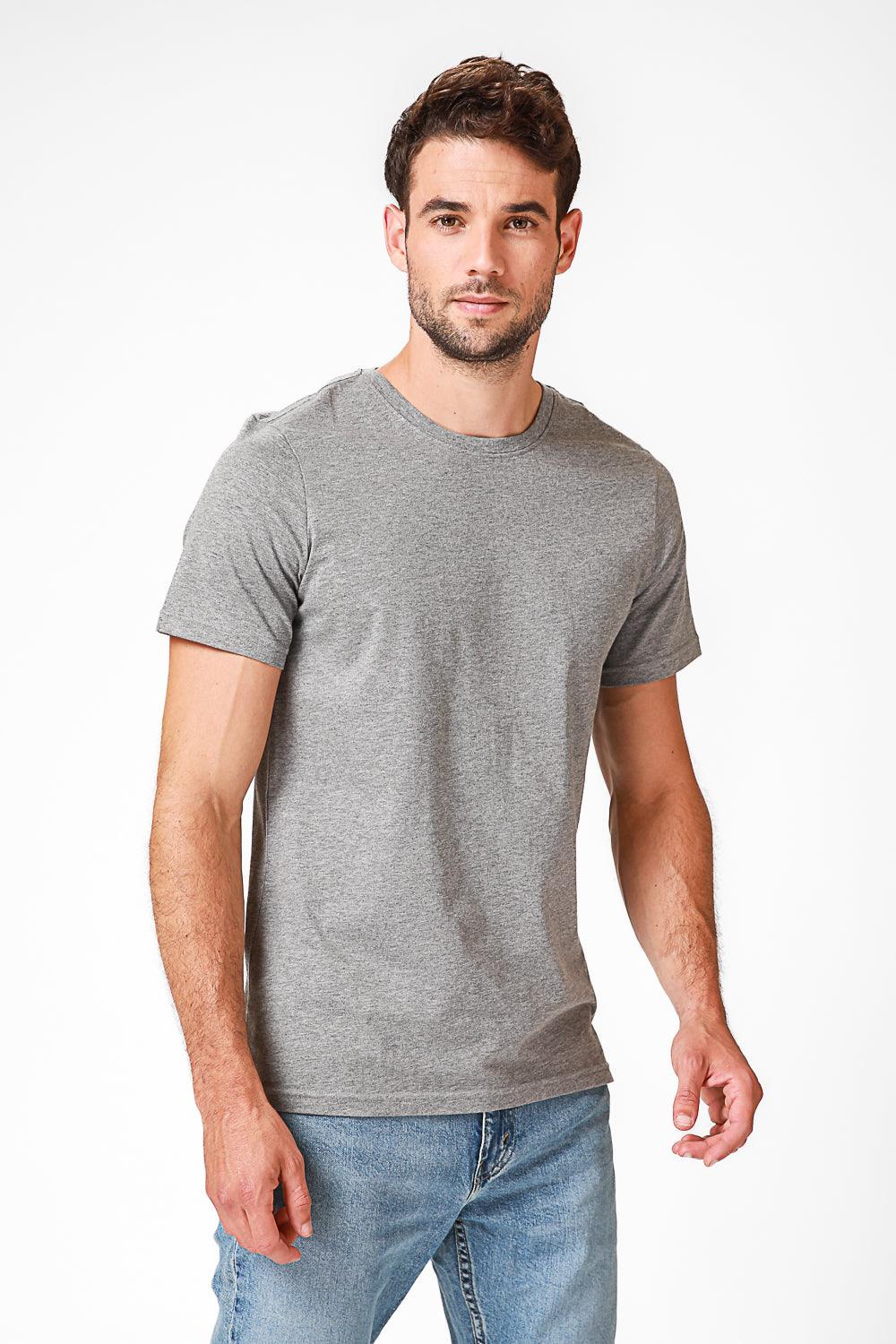 DELTA - טישירט אפורה צווארון עגול - MASHBIR//365