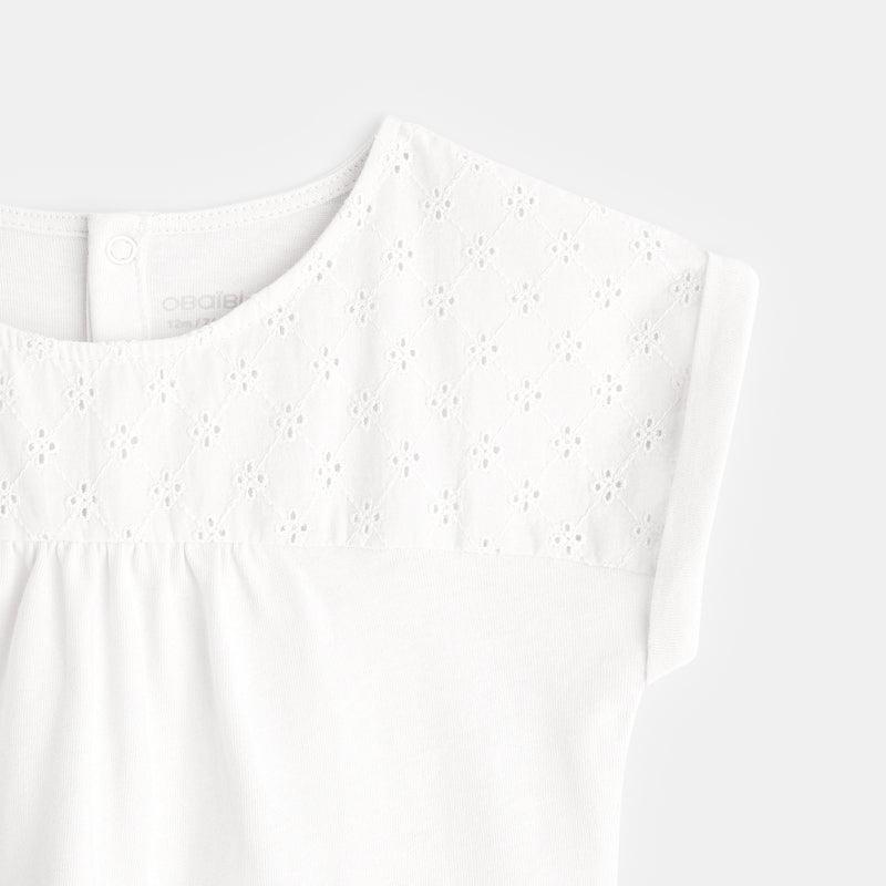 OBAIBI - טישירט אלגנטית בצבע לבן לתינוקות - MASHBIR//365