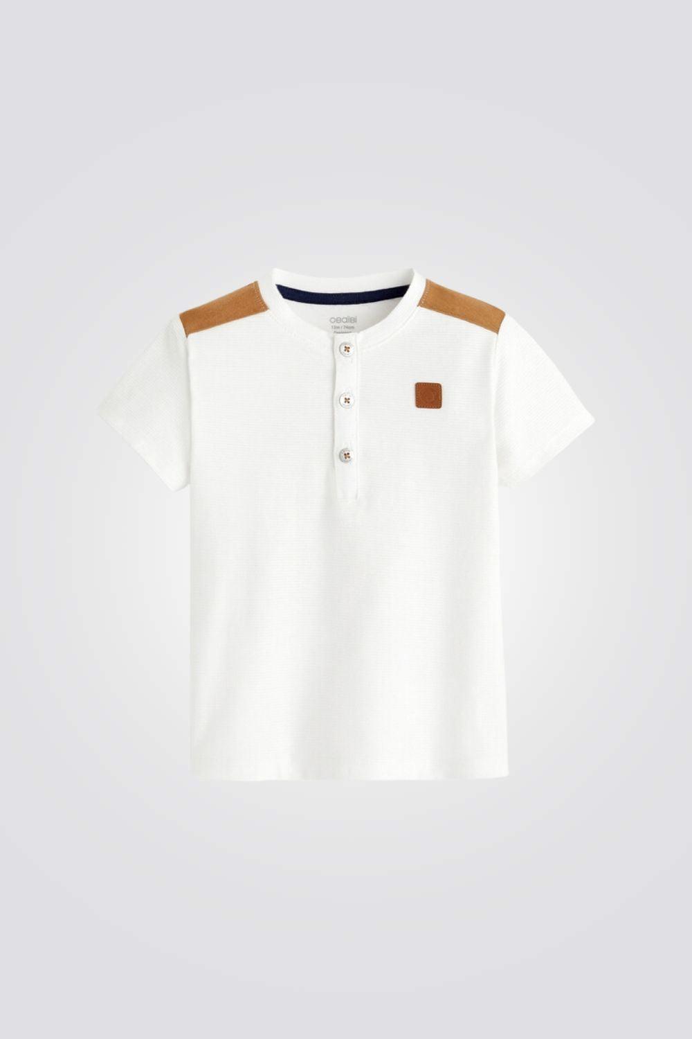 OBAIBI - טישירט אלגנטית לתינוקות בצבע לבן - MASHBIR//365