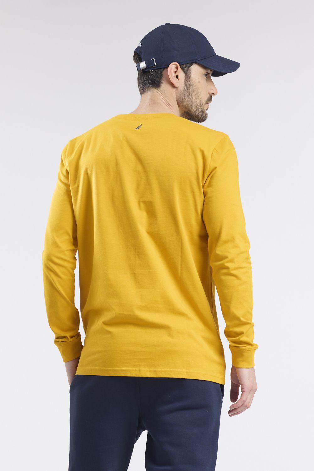 NAUTICA - טישירט ארוכה בצבע צהוב - MASHBIR//365