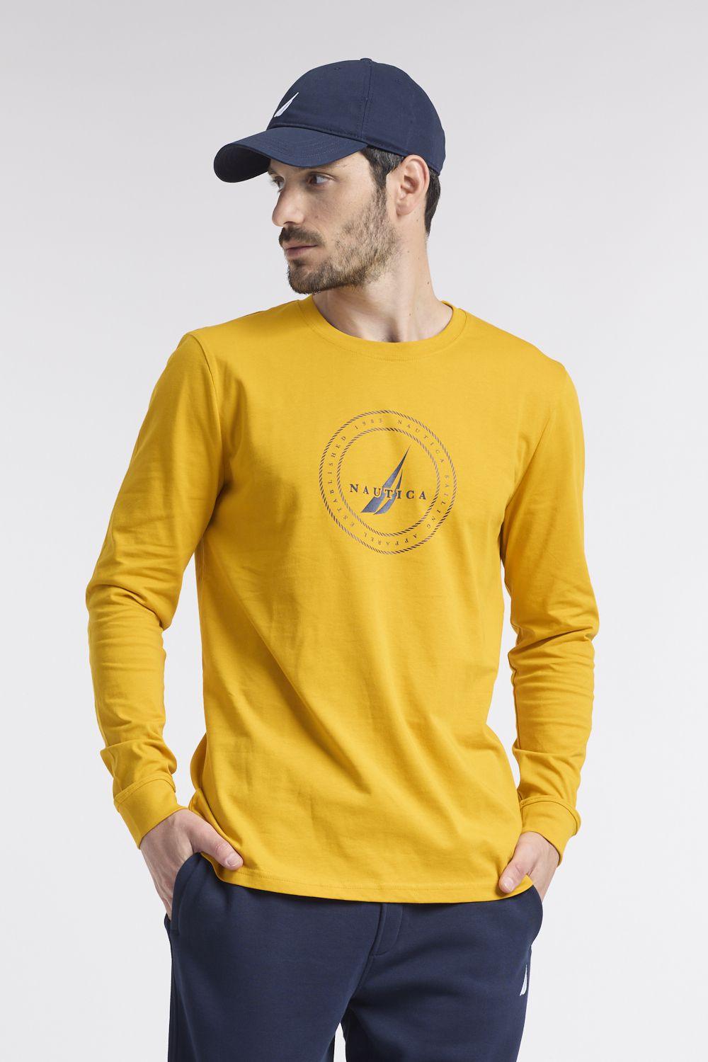 NAUTICA - טישירט ארוכה בצבע צהוב - MASHBIR//365
