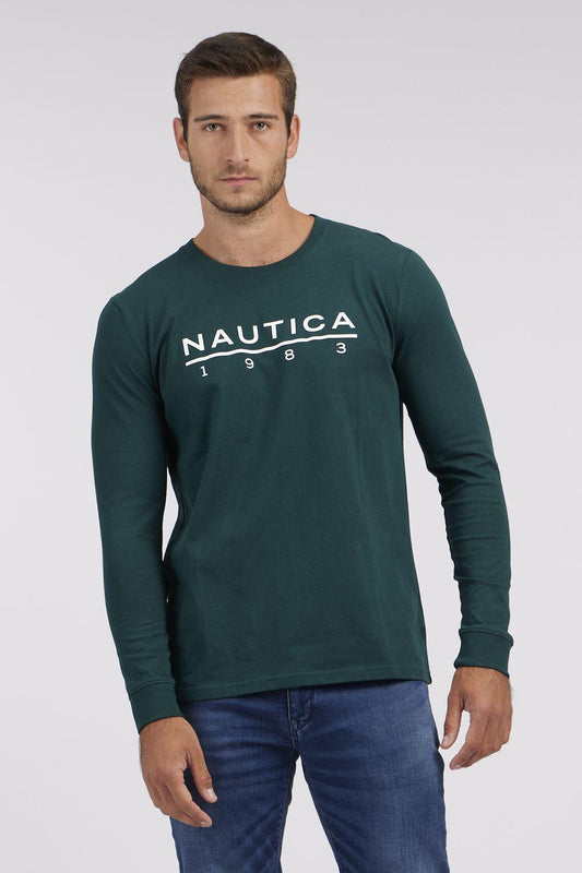 NAUTICA - טישירט ארוכה בצבע ירוק - MASHBIR//365