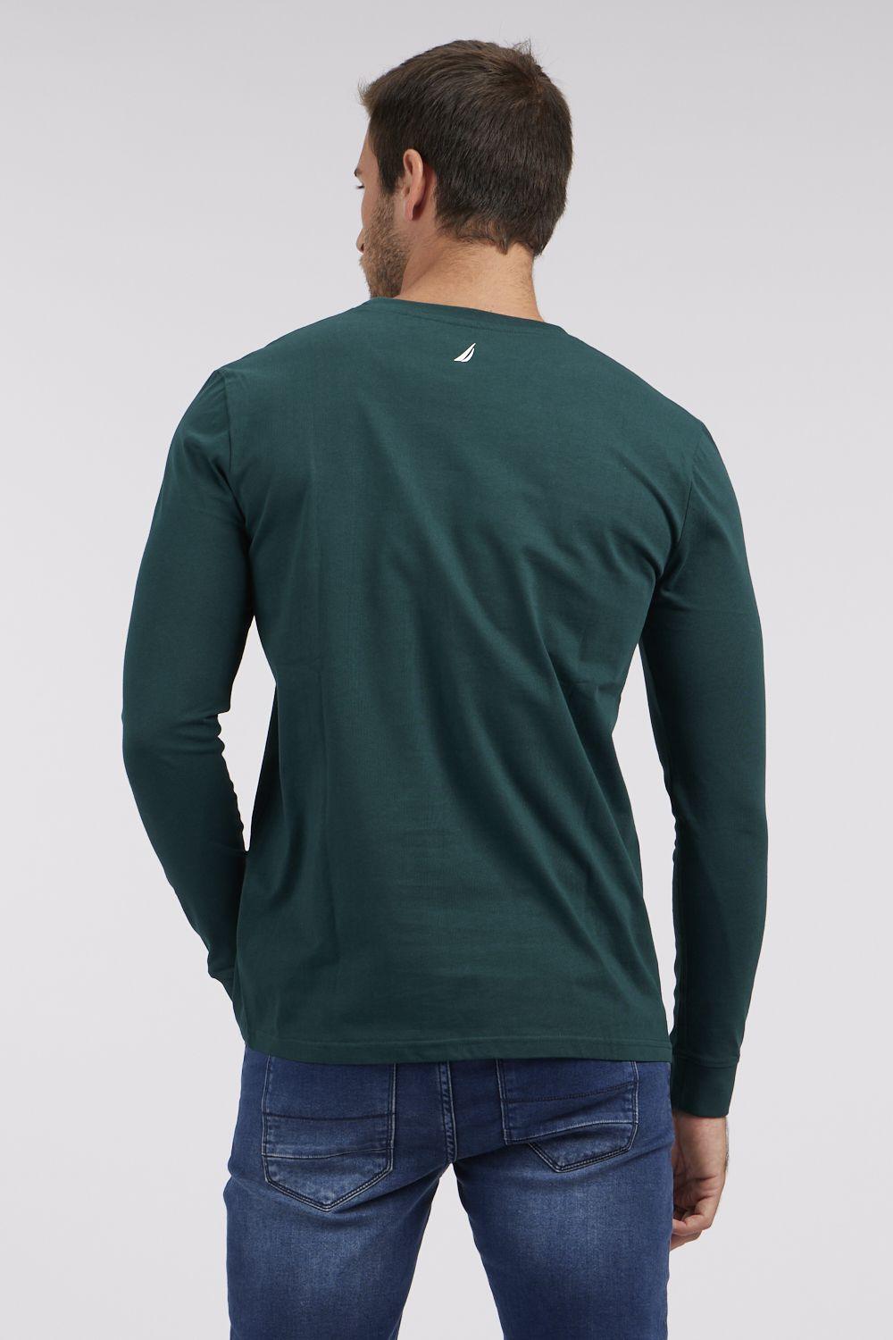 NAUTICA - טישירט ארוכה בצבע ירוק - MASHBIR//365