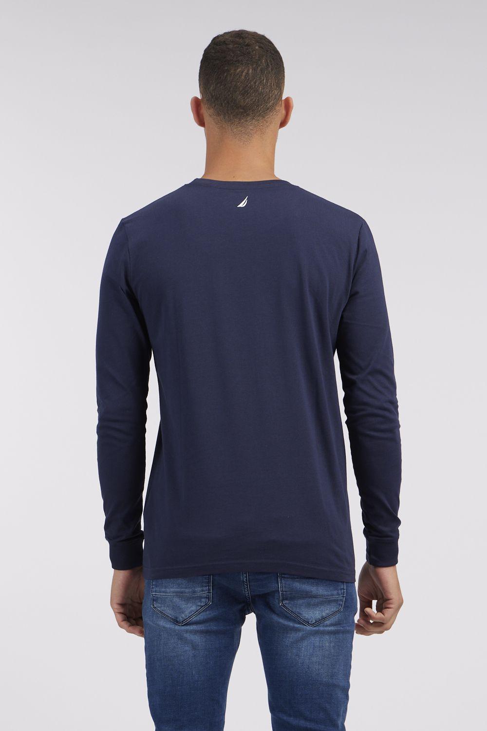 NAUTICA - טישירט ארוכה בצבע כחול - MASHBIR//365