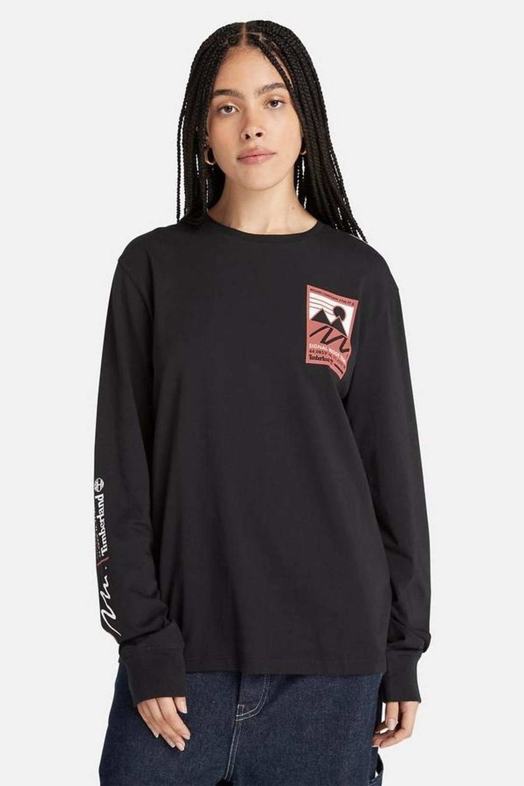 TIMBERLAND - טישירט ארוכה GRAPHIC בצבע שחור - MASHBIR//365