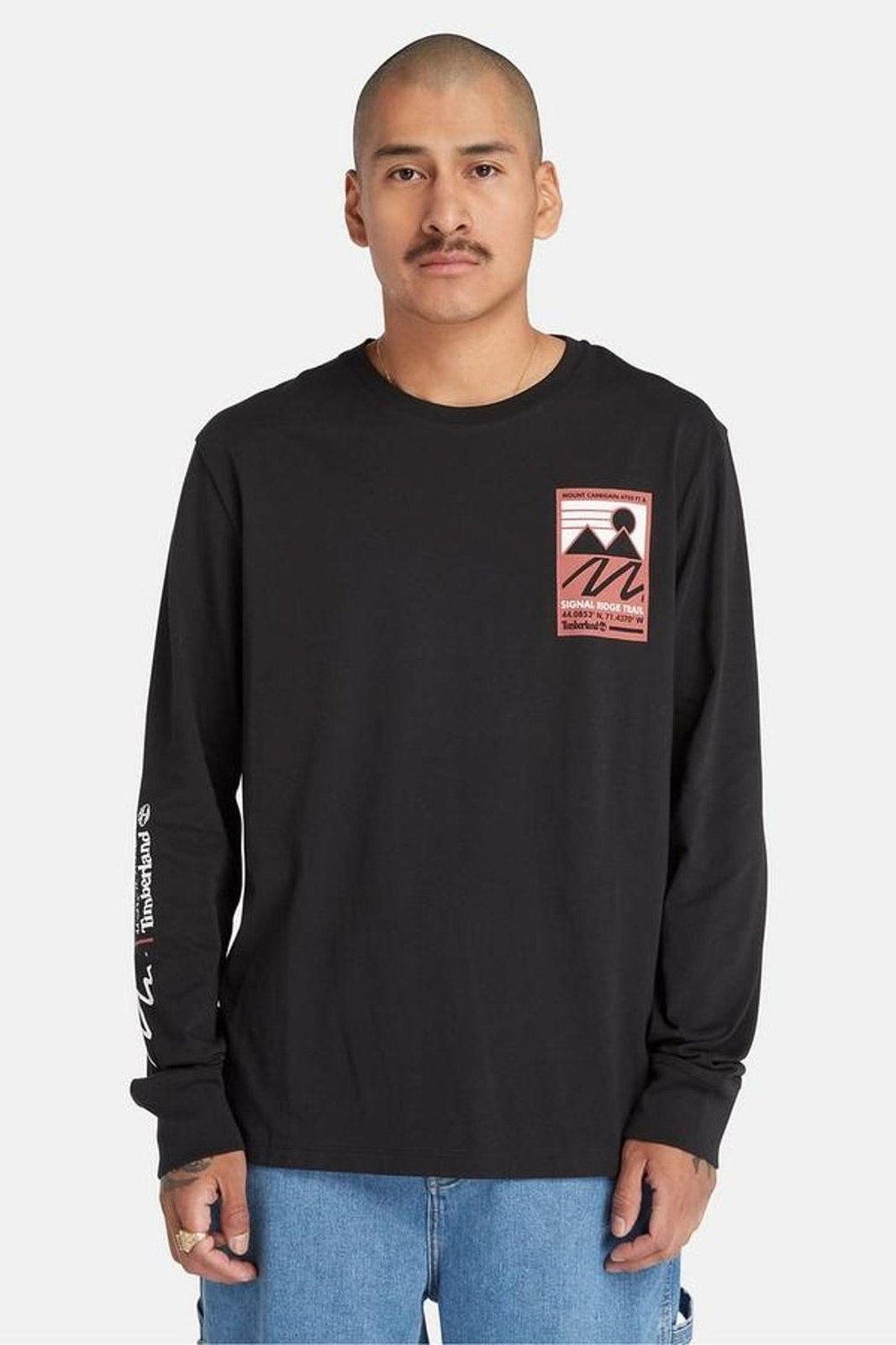 TIMBERLAND - טישירט ארוכה GRAPHIC בצבע שחור - MASHBIR//365