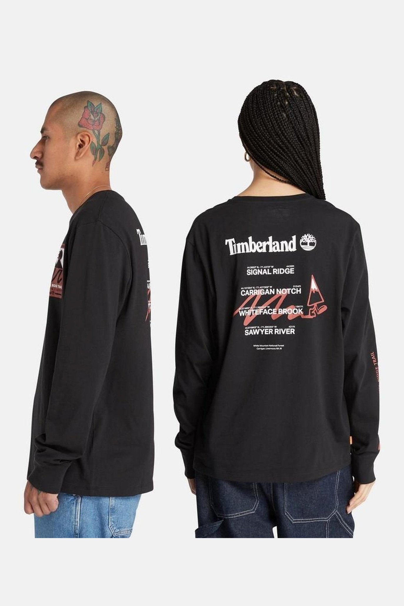 TIMBERLAND - טישירט ארוכה GRAPHIC בצבע שחור - MASHBIR//365