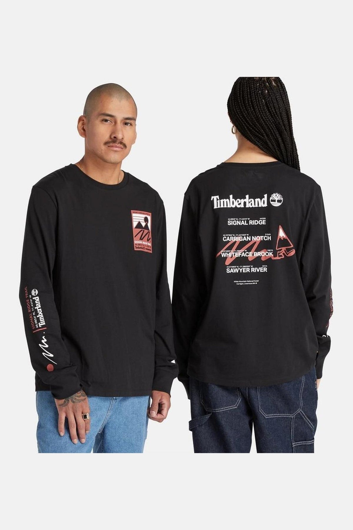 TIMBERLAND - טישירט ארוכה GRAPHIC בצבע שחור - MASHBIR//365